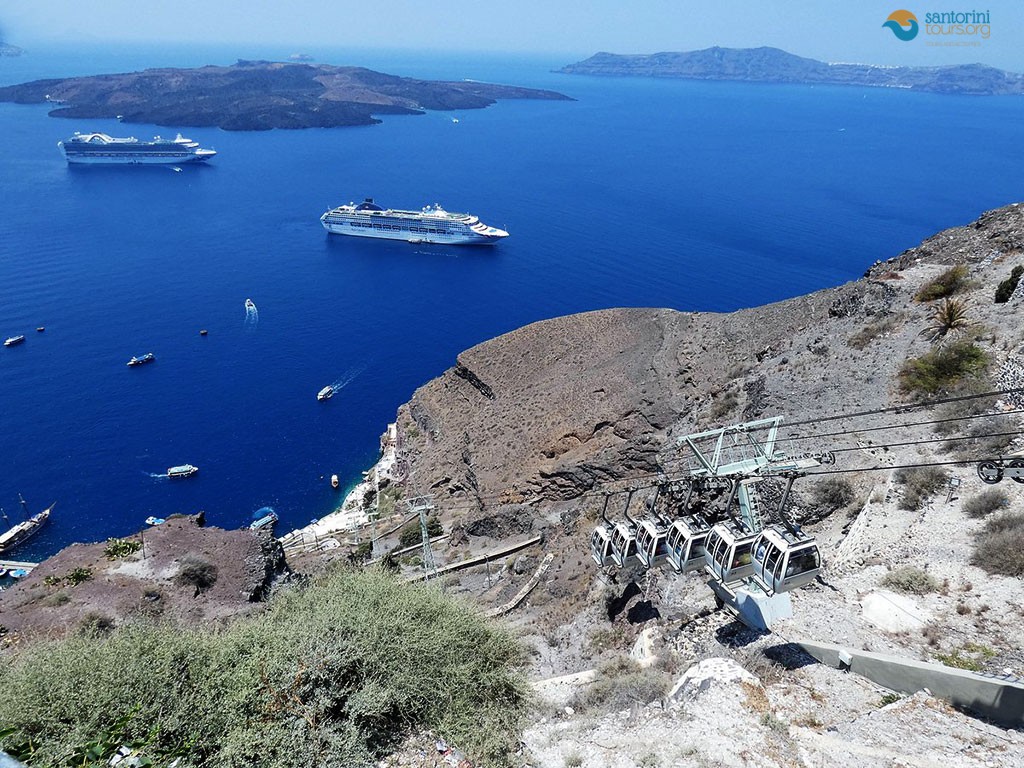 Explore Santorini: Santorini Cable Car Experience & Alternatives - skip the cable car in Santorini
